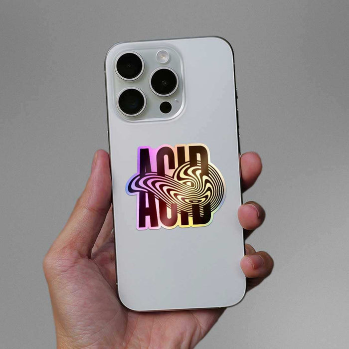 Acid Holographic Sticker - Holographic stickers | STICK IT UP