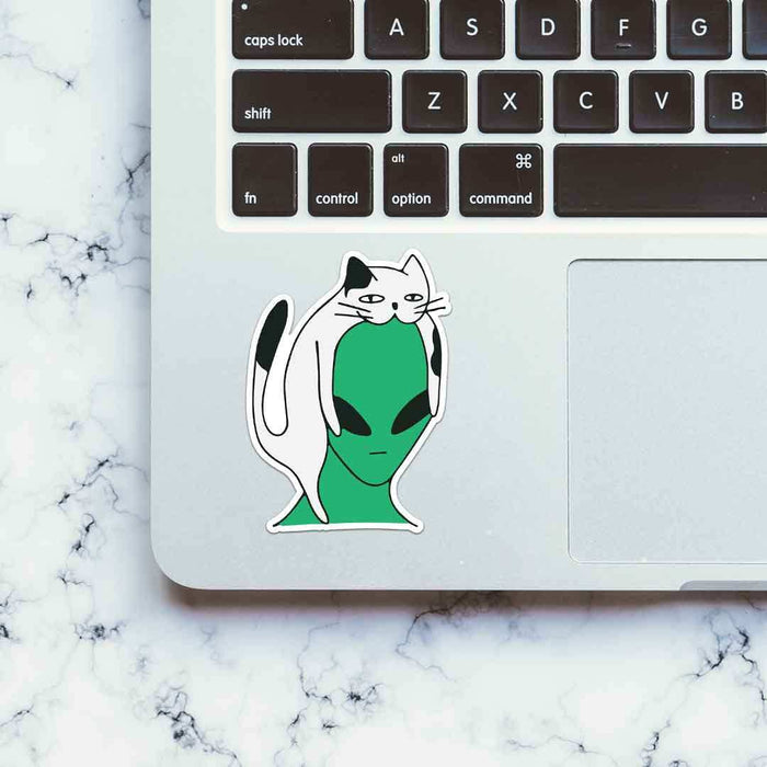 Alien Cat Sticker - Stickers | STICK IT UP