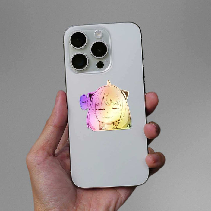 Anya Heh Holographic Sticker - Holographic stickers | STICK IT UP