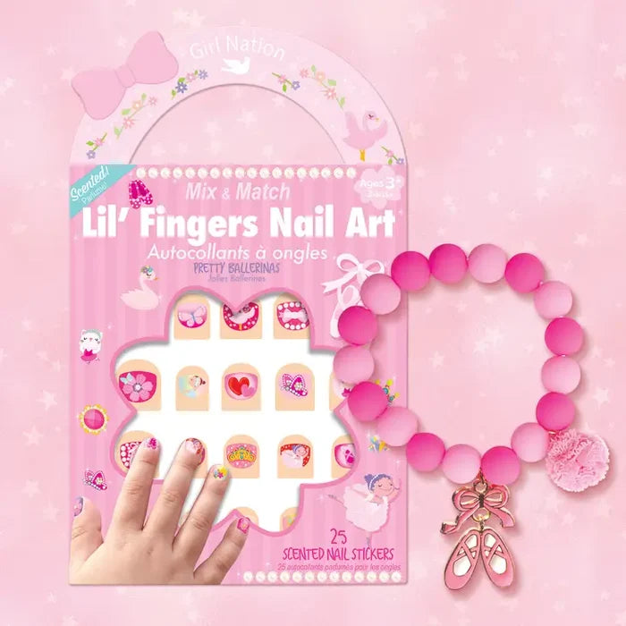 Ballet Bracelet and Nail Sticker Gift-Ballerina