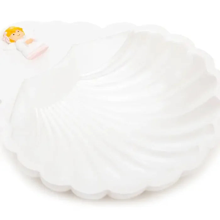 Baptism Shell-Guradian Angel Girl