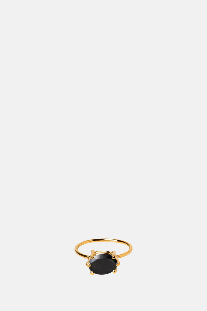 Beatriz Palacios Black Onyx Oval Ring.