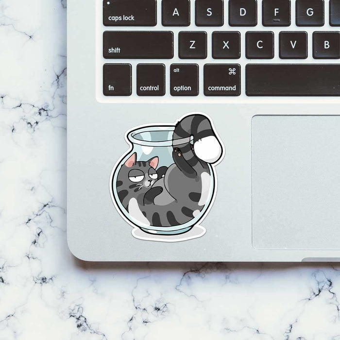 Cat In Port Sticker - Stickers | STICK IT UP