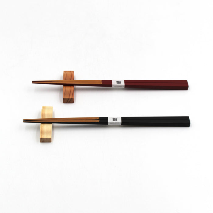 Cedar and Hinoki Cypress Wave Chopstick Rest Set (5-piece)