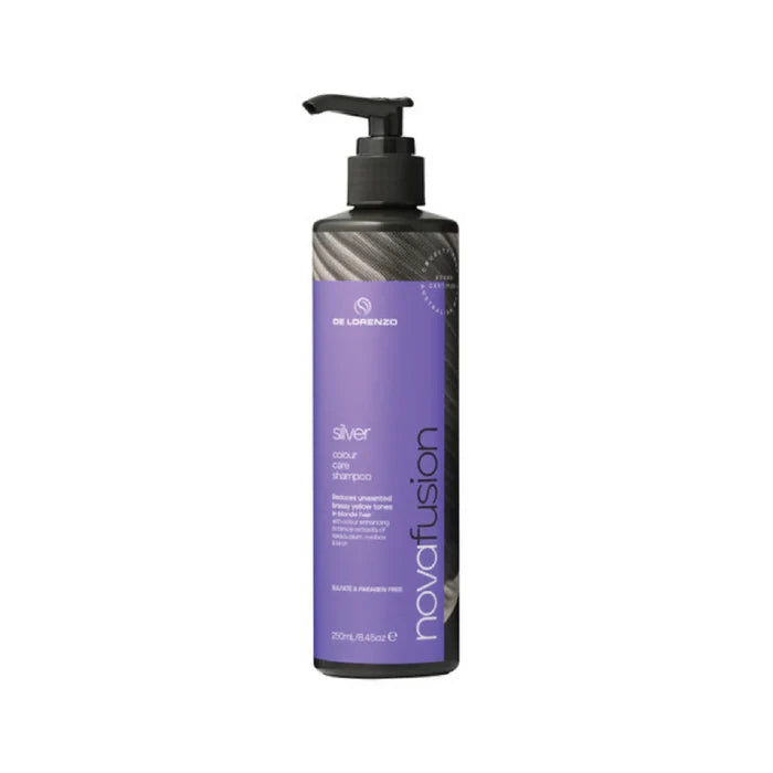DE LORENZO NOVAFUSION COLOUR CARE SHAMPOO - SILVER 250ML