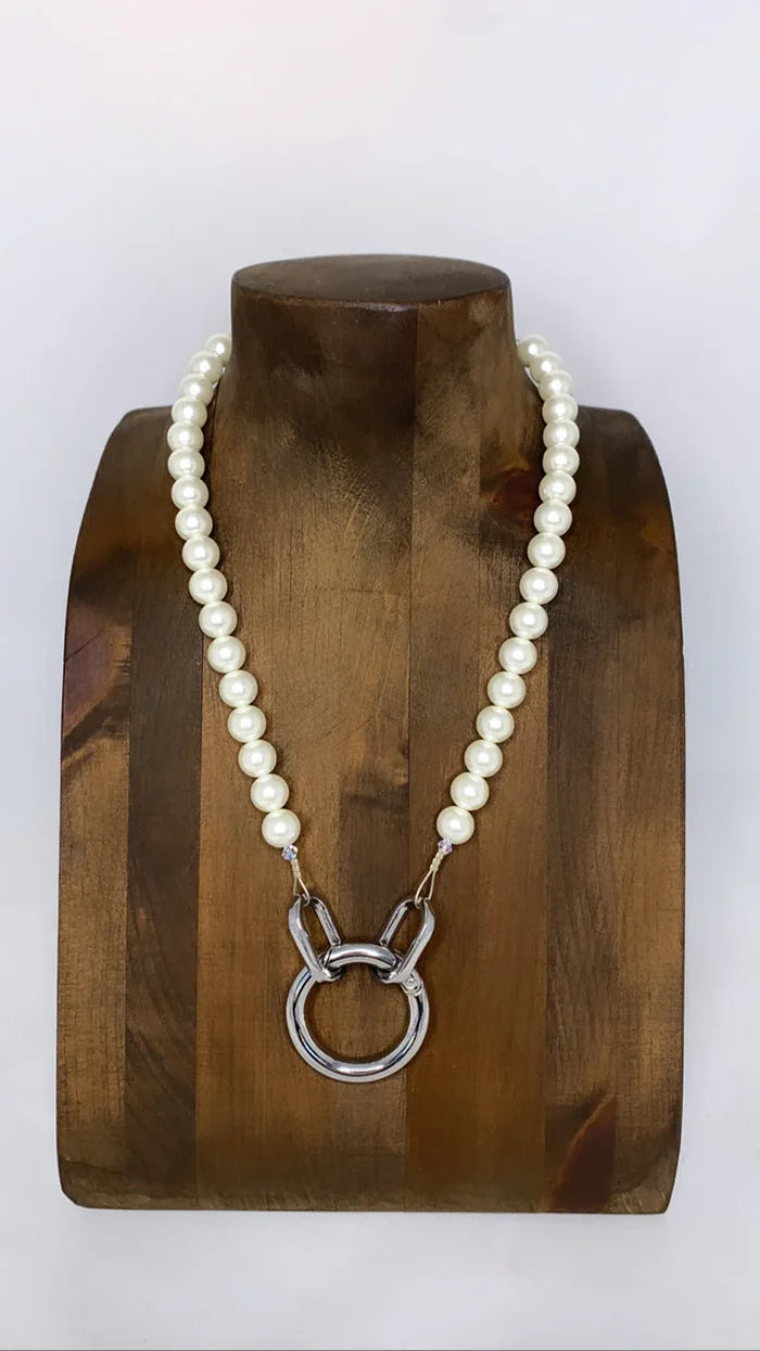 Diana in White Necklace