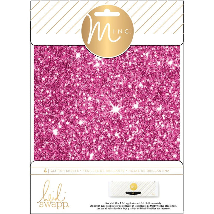 Heidi Swapp - Minc Glitter Sheets 6X8 4/Pkg. A glitzy finish to projects with glitter foil sheets! Available at Embellish Away in Bowmanville Ontario Canada.