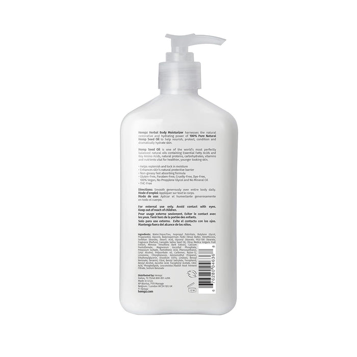 Hempz Fresh Fusions Pink Citron & Mimosa Flower Energizing Herbal Body Moisturizer - 17oz