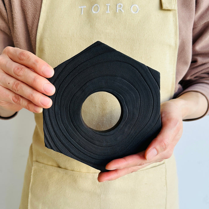 Hexagonal Paulownia Trivet