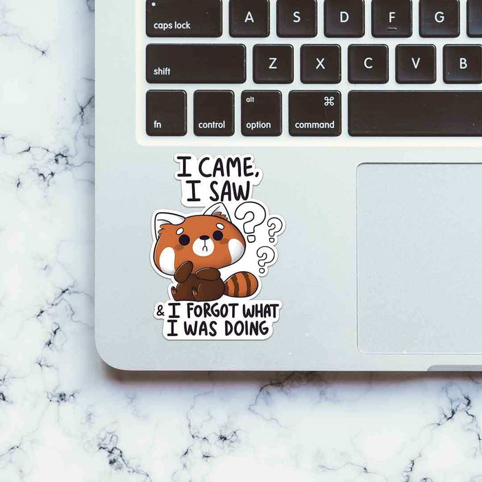 I Came I Saw And I Forgot Sticker - Stickers | STICK IT UP