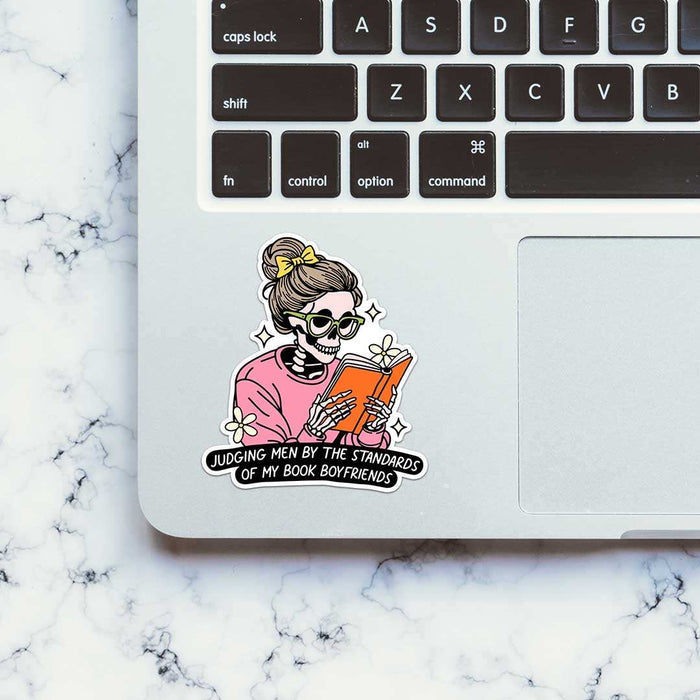 Judging Men By The Standards Of My Book Sticker - Stickers | STICK IT UP