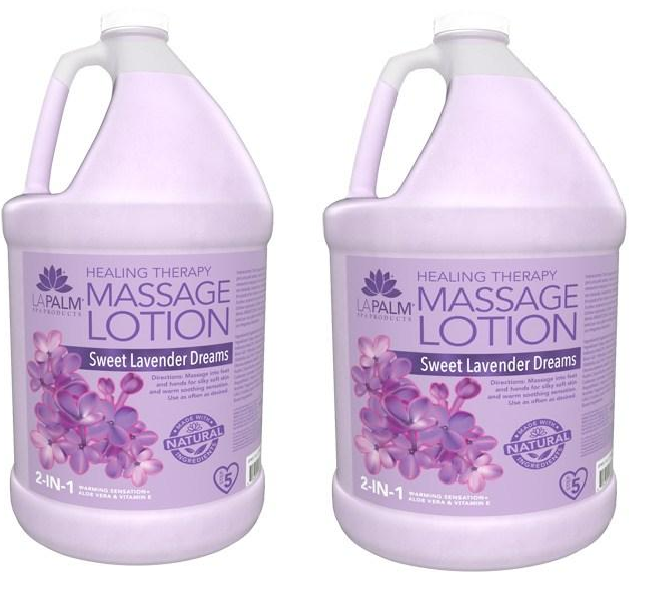 La Palm Healing Massage Lotion Sweet Lavender Dreams - Gallon size