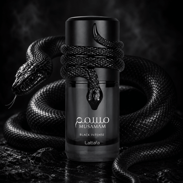 Lattafa Musamam Black Intense 100ml لطافة موسامام بلاك إنتنس - Princess Cosmetics Qatar