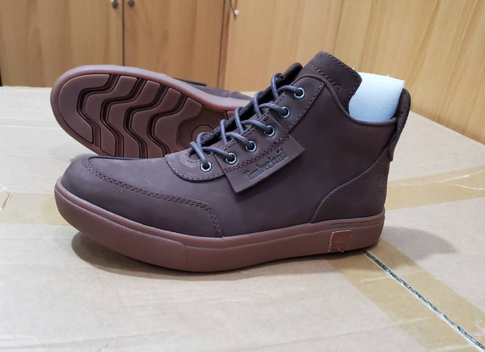 Men's Brown Leather Lace-Up Ankle Boots