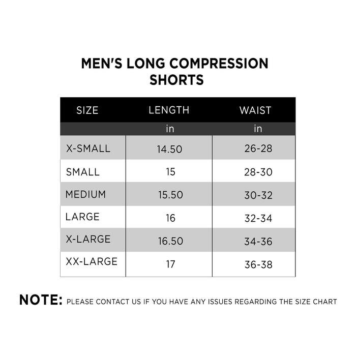 Men's Long Compression Shorts - IRONGEAR Fitness