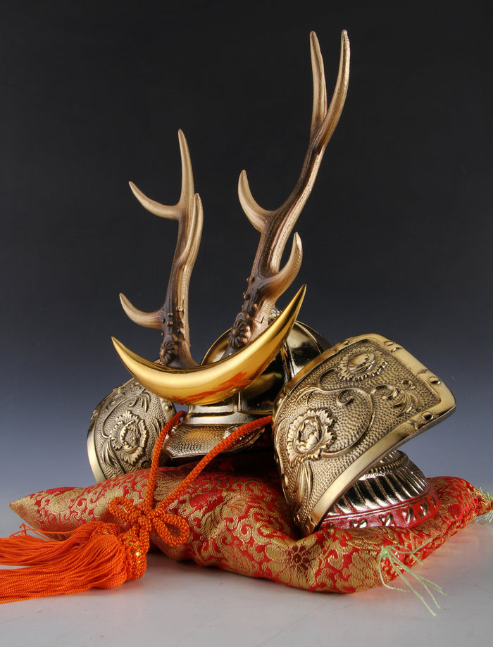 Nice Vintage Japanese Samurai Helmet -Yamanaka Shikanosuke Kabuto- Tsushima