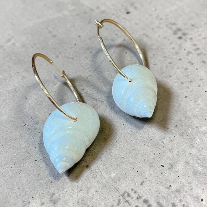Ocean Hoop Earrings