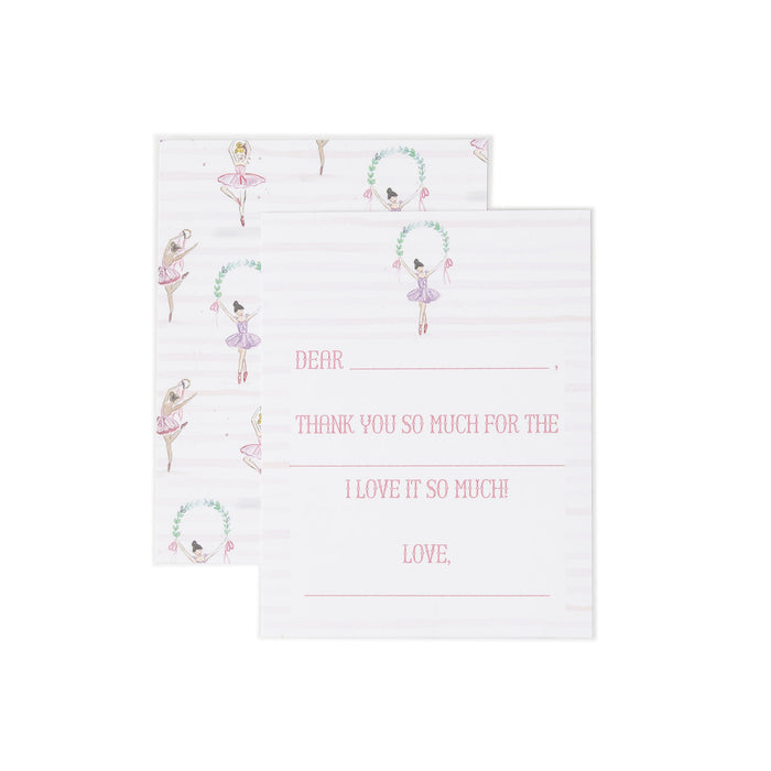 Over The Moon Ballerina Thank You Cards
