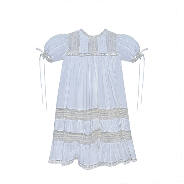 P & R Mary Claire Dress-Vintage White/ecru lace