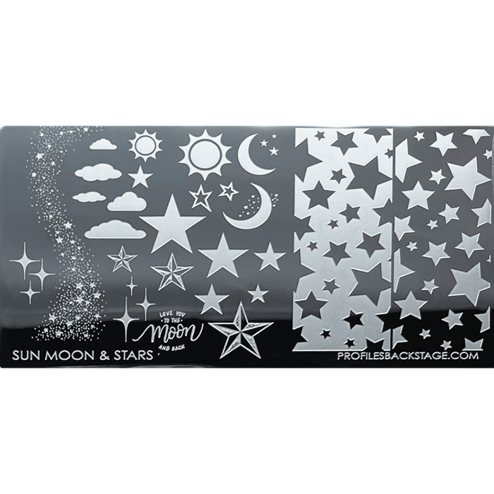 Sun Moon & Stars Pf Stamping Plate 029