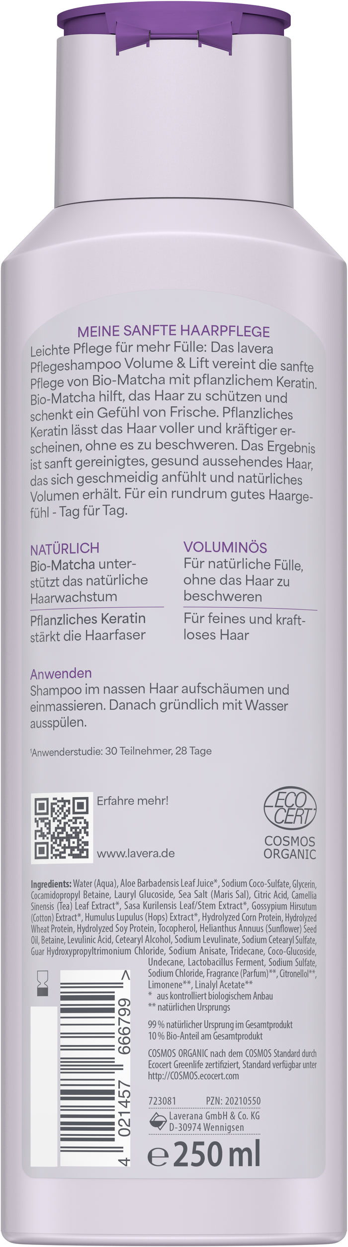 lavera Pflegeshampoo Volume & Lift