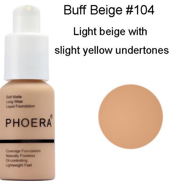 Phoera Make up #104 Buff Beige Australia
