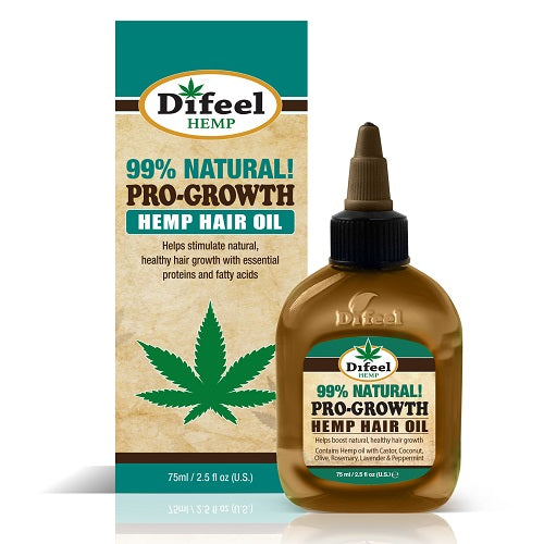 Pro-Growth Hemp Hair Oil 2.5oz by DIFEEL