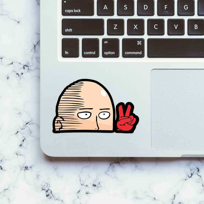 Saitama Peace Sticker - Stickers | STICK IT UP