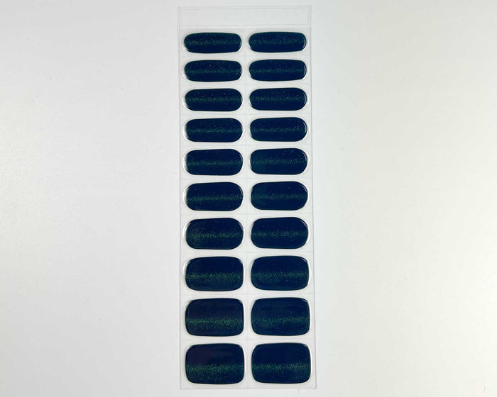 Semi-cured Gel Nail Wraps - Deep Sea Cats Eye