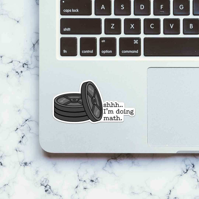 Shhhh..I'm Doing Math Sticker - Stickers | STICK IT UP