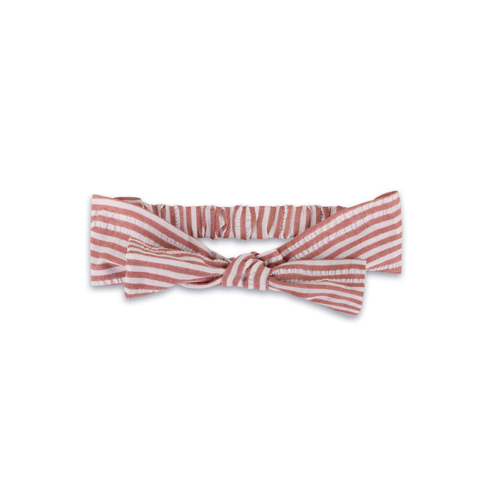 Siena Striped Embroidered Baby Romper & Headband Set (Organic Cotton)