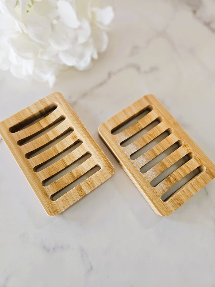 Slotted Bamboo Soap Dish