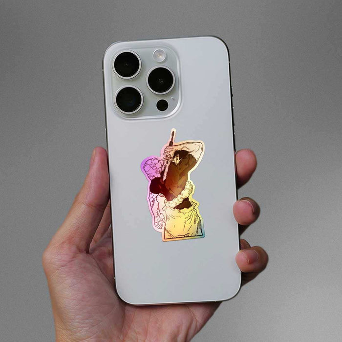Toji Back Holographic Sticker - Holographic stickers | STICK IT UP