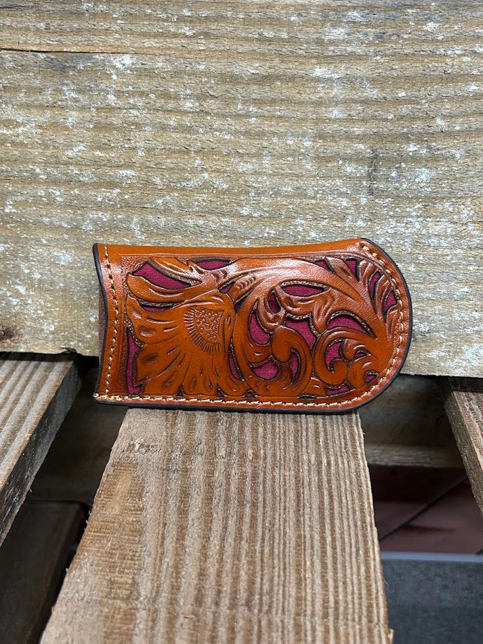 Light Brown Maroon Inlay