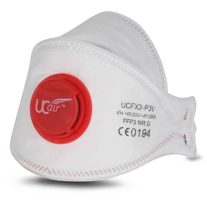 UCFX3-P3V - FFP3 Valved Tri-Fold Respirator (Box of 10)