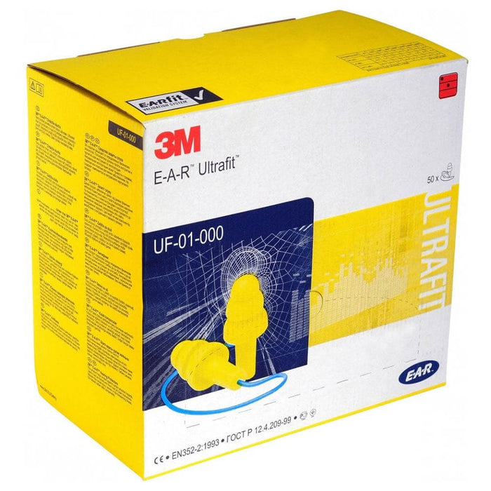 UF-01-000 - E-A-R™ Ultrafit™ Corded Earplugs 29 SNR (Box of 50)