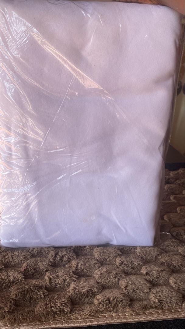 White Plain Bed Sheet Set with Pillow Cases - 4*6 & 5*6 Available
