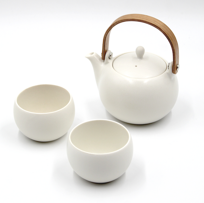 YUI Wooden Handle Dobin Teapot