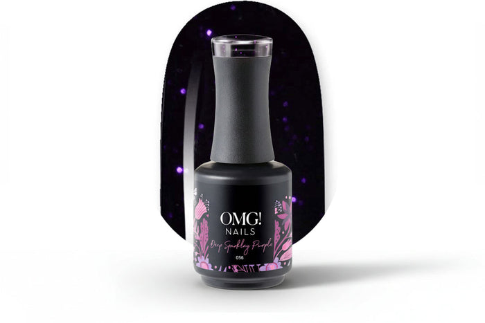 056 Deep Sparkley Purple Gel Polish