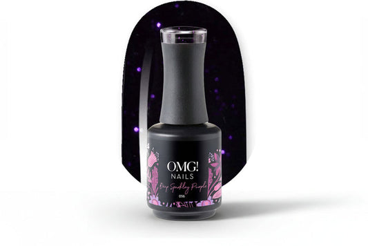 056 Deep Sparkley Purple Gel Polish