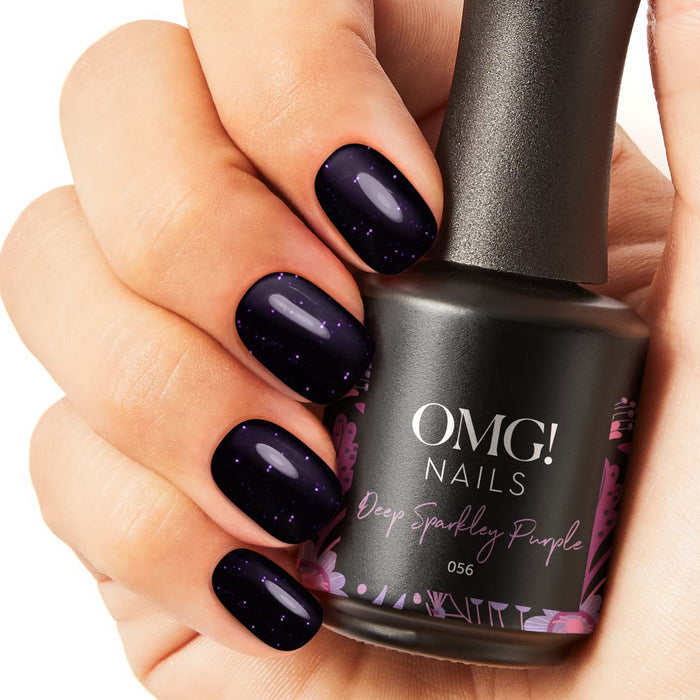 056 Deep Sparkley Purple Gel Polish