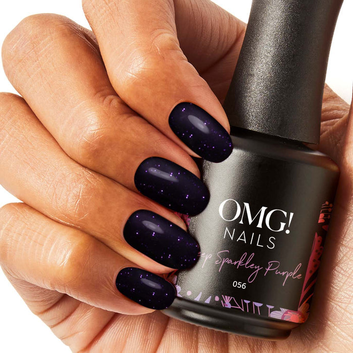 056 Deep Sparkley Purple Gel Polish