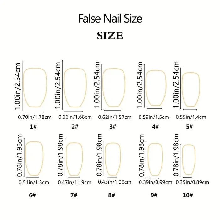 24 PCs Short French Gradient Minimalist Nails with 1 Jelly Gel and 1 Nail File