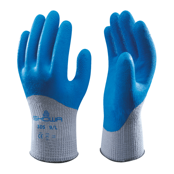 305 - Durable Grip Safety Glove with Latex Coated Palm and Knuckles