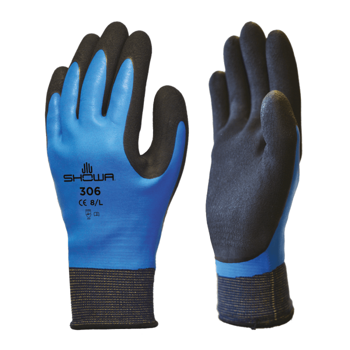 306 - Breathable and Water Repellent Glove with Fully-Coated Dual Latex Grip