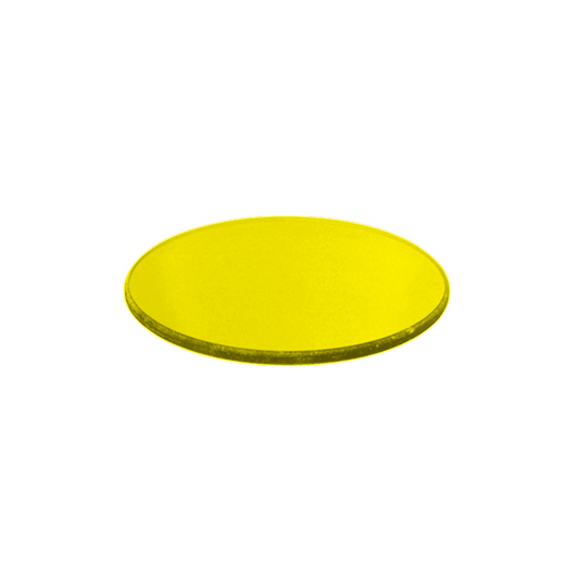 32mm Microscope Filter (Yellow), SKU FI02015101, three quarter front view