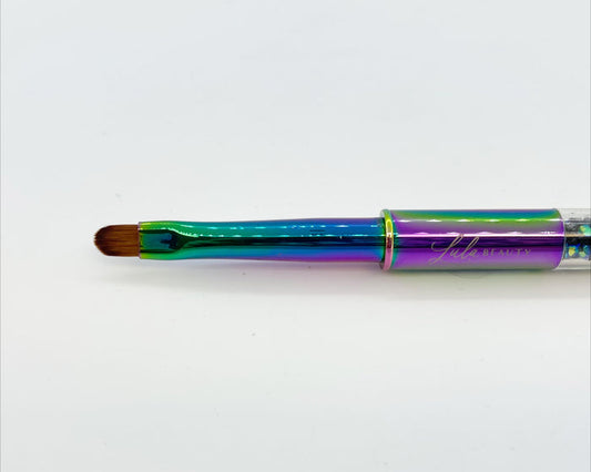 #4 Round Brush  - Oil Slick Handle | Lula Beauty
