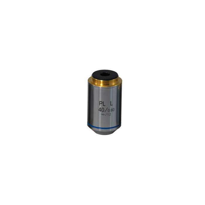 40X Infinity-Corrected Long Working Distance Plan Achromatic Microscope Objective Lens Working Distance 3.5mm, SKU BM14053531, three quarter front view