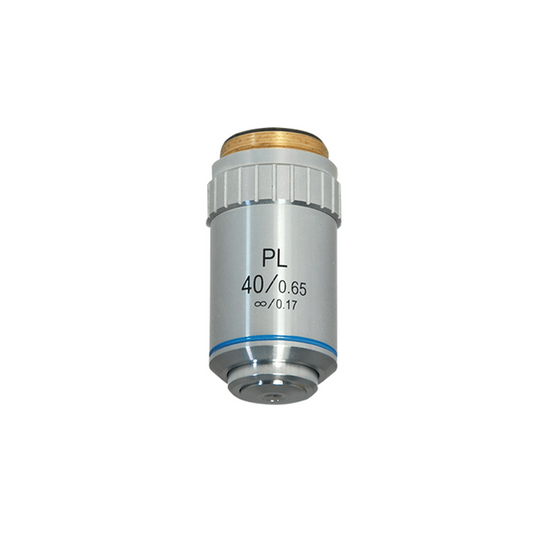 40X Infinity-Corrected Plan Achromatic Microscope Objective Lens Working Distance 0.66mm, SKU BM14043531, three quarter front view