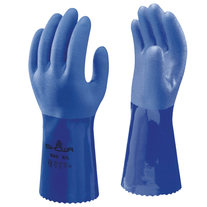660 - Durable, Oil-Resistant, Triple-Dipped PVC Glove